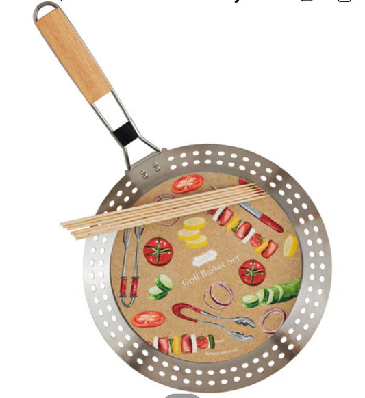 Mud Pie Grill Basket Serving Tool Set