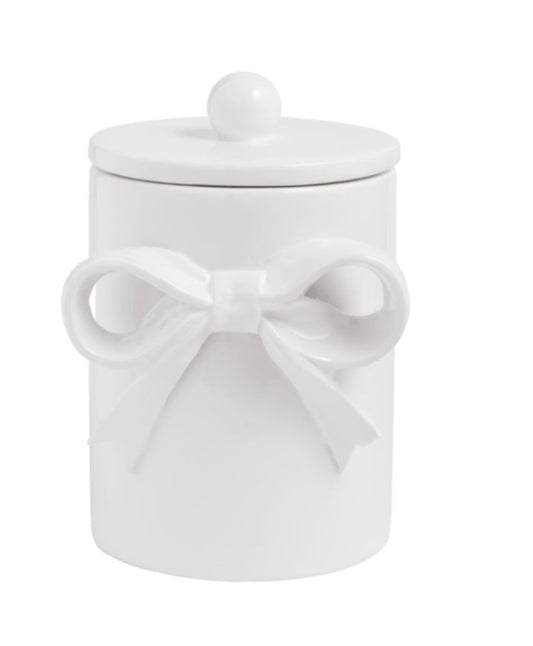 Mud Pie Large Bow Canister