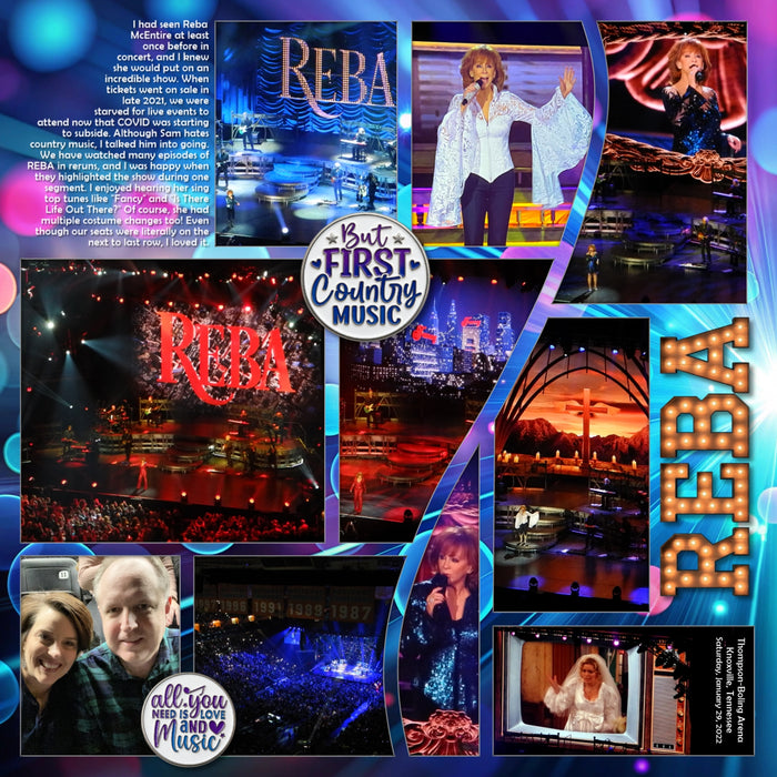 Have fun with these music themed enamel pins and festival lights papers by Lucky Girl Creative digital art in purple and blue! Perfect for music concerts, festivals, comedy and karaoke nights, as well as school and theater performances. Digital scrapbooking papers include bokeh lights, digital lights, neon lights, and stage lights. Embellishments include All You Need is Love and Music, Burt First Country Music, Life is Better with Music, Make Some Noise, Music Can Change the World, Music Festival, Music is