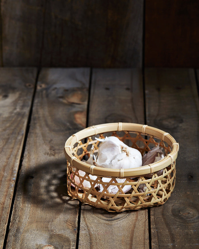 'Mutsume' Woven Bamboo Basket - Small (OUT OF STOCK)