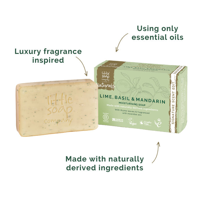 Naturals Signature Scent Edit Lime, Basil & Mandarin Soap Bar 100g