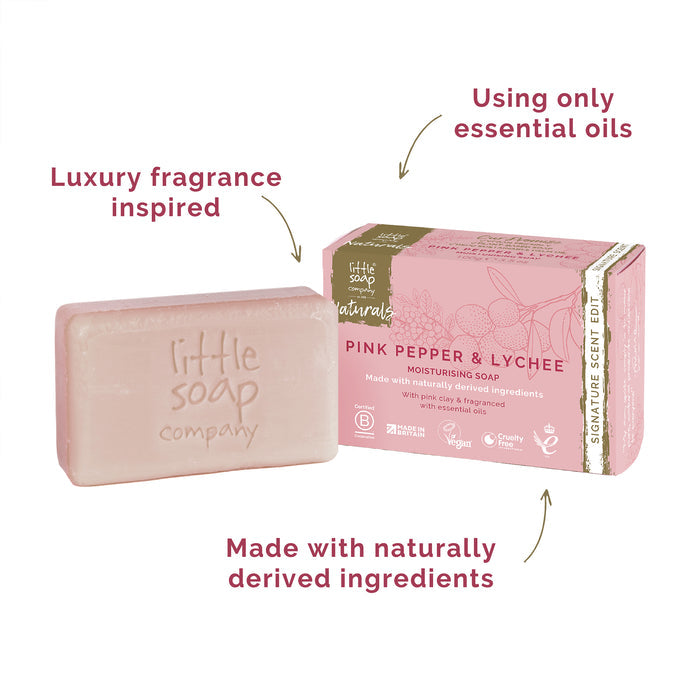 Naturals Signature Scent Edit Pink Pepper & Lychee Soap Bar 100g - Case of 12