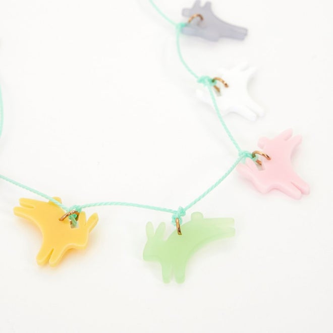 Necklace - Leaping Bunnies