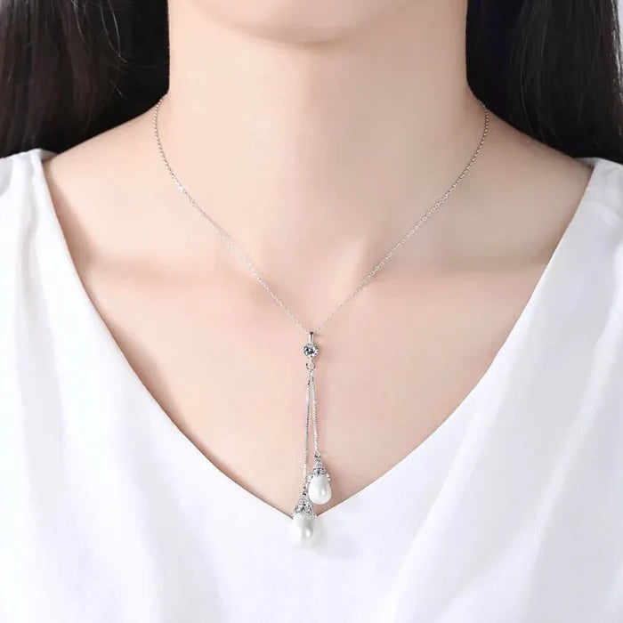 Wedding Pearl Jewelry - Pearl and Cubic Zirconia Bridal Jewelry Set