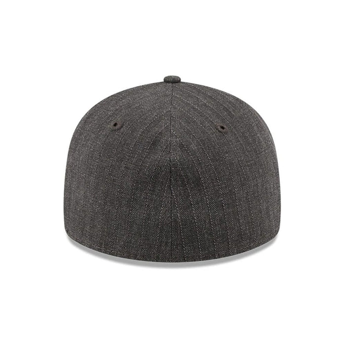Pictured is this New Era Herringbone Retro Crown 59FIFTY Fitted cap in Charcoal. 7