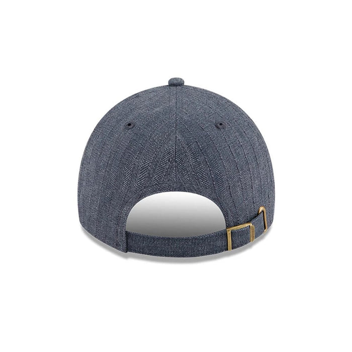 Pictured is this New Era Herringbone Pinstripe Casual Classic cap in navy. 5