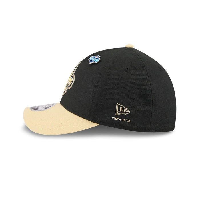 Pictured is this NFL Draft 2026 New Orleans Saints 39THIRTY M-Crown Stretch Fit cap in black. 6