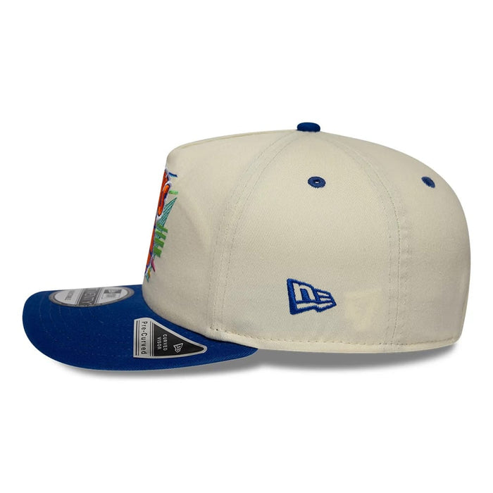 Pictured is this NBA Hardwood Classic New York Knicks 19TWENTY Adjustable cap in cream & blue. 6
