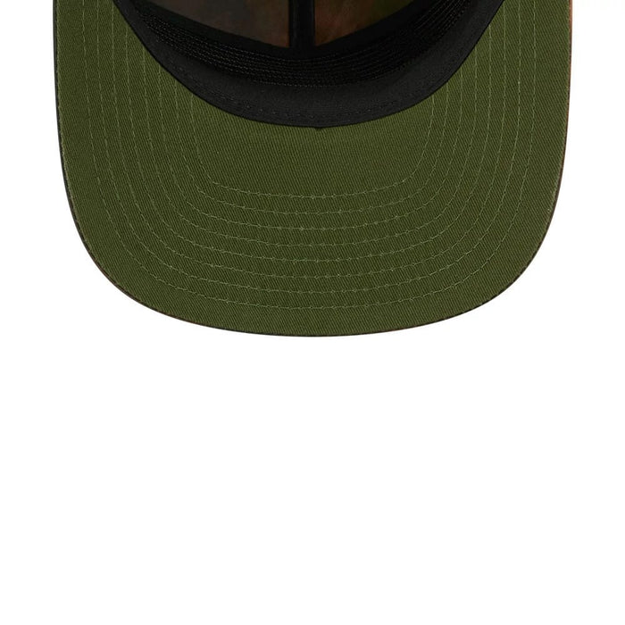 Pictured is this MLB Nylon Wash Dye New York Yankees 19TWENTY Adjustable cap in open green. 7