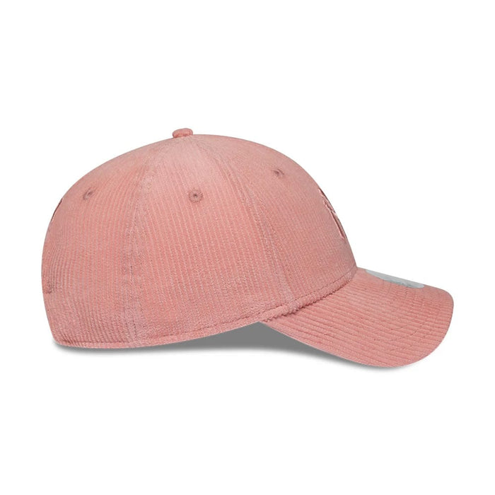Pictured is this Womens MLB Pastel Cord New York Yankees 9FORTY M-Crown cap in Pink. 6