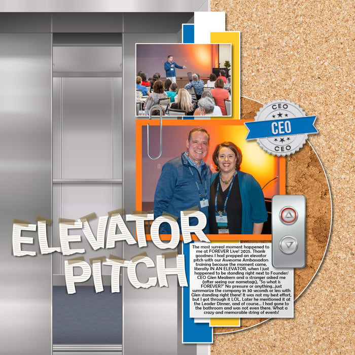 Office Enamel Pins Digital Scrapbook Kit