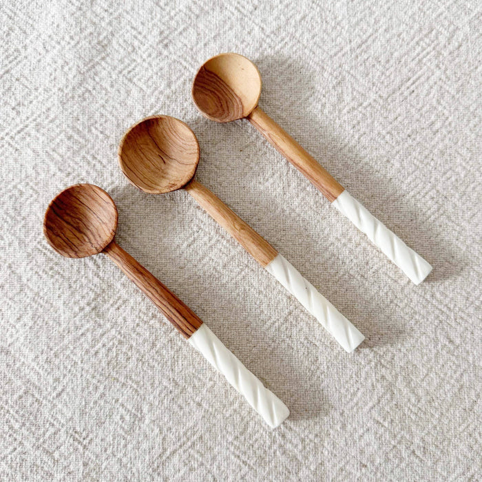 Olive Wood Hand Carved Spoon- Assorted Styles- Sold Individually