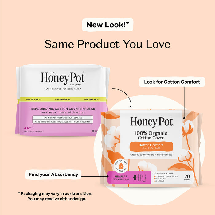 Organic Cotton Comfort Cover Regular Pads