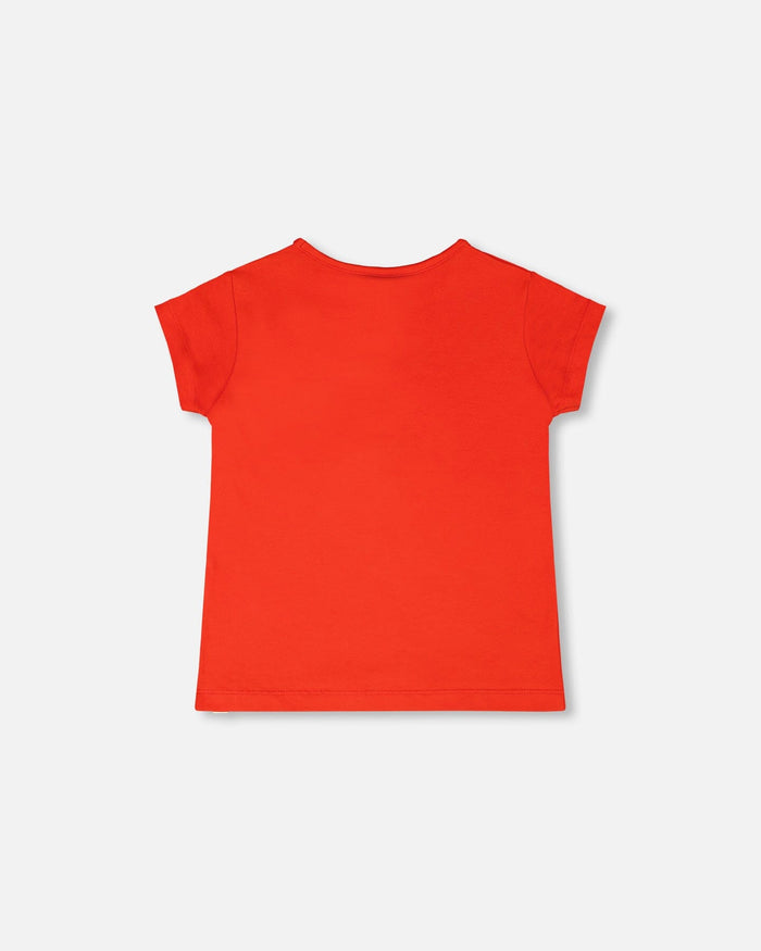 Organic Cotton Jersey T-Shirt Red-2