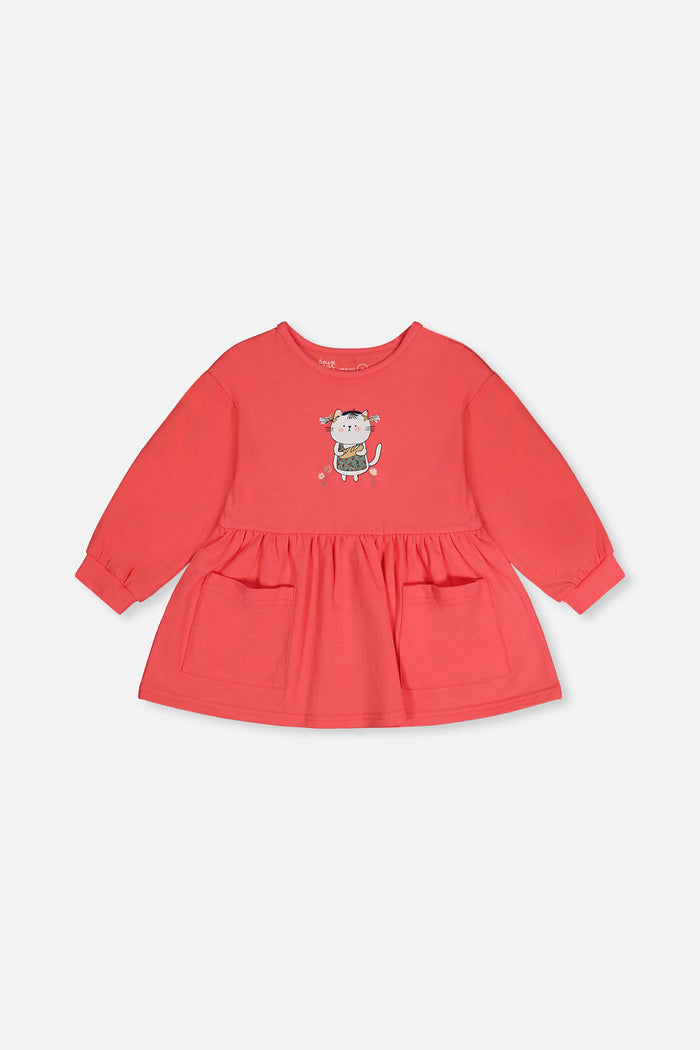 Organic Cotton Tunic Coral Pink-0