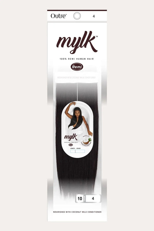 OUTRE 100% REMI HUMAN HAIR WEAVE MYLK YAKI 10" OUTRE