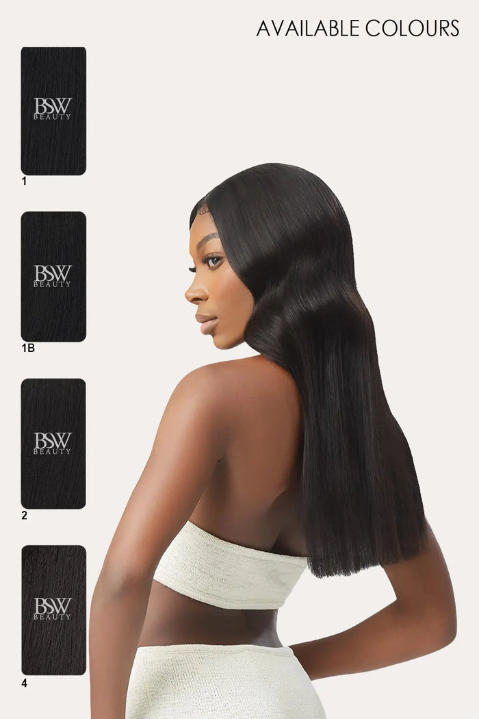 OUTRE 100% REMI HUMAN HAIR WEAVE MYLK YAKI 16" OUTRE