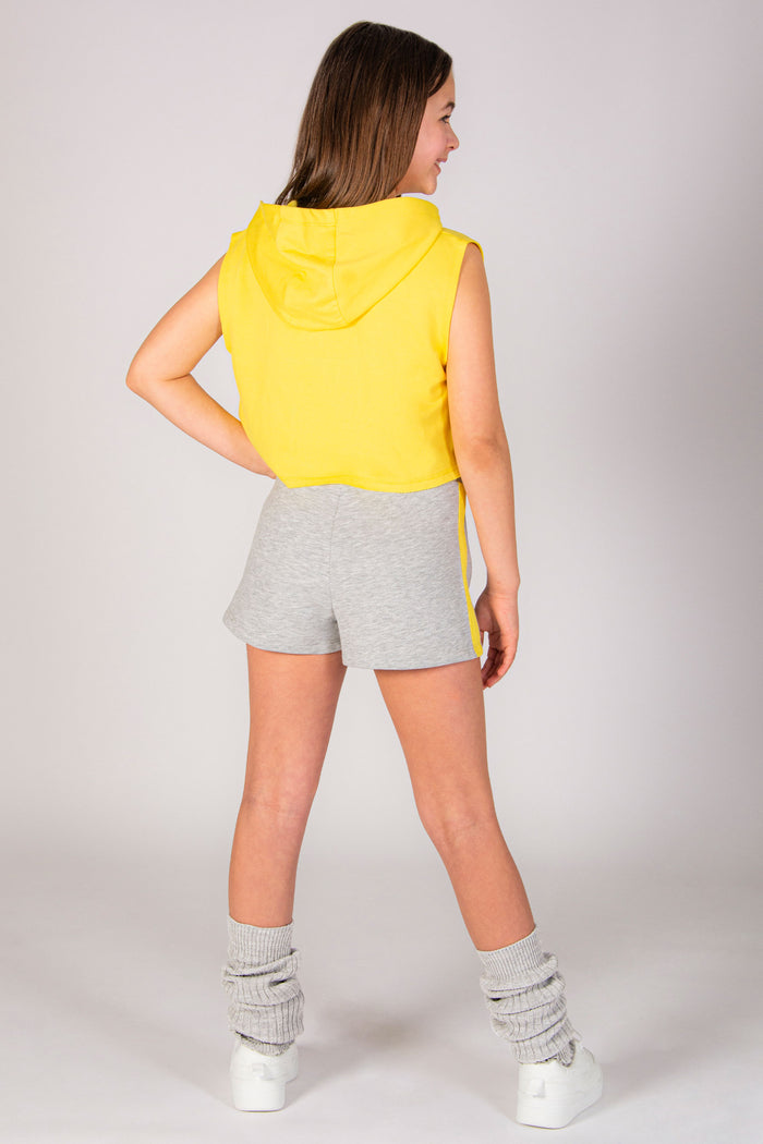 Grey Marl Shorts for kids made of cotton designed by Pineapple Dance Studios Covent Garden
