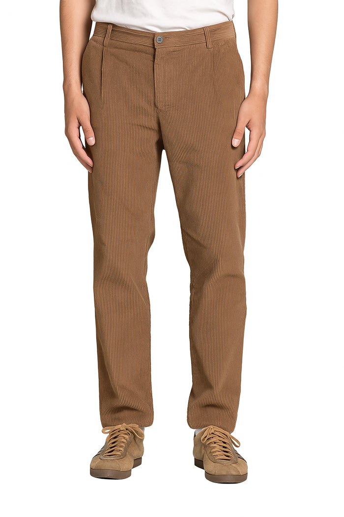 IMPURE pantalone velluto marrone MIHARA VELL-MUD