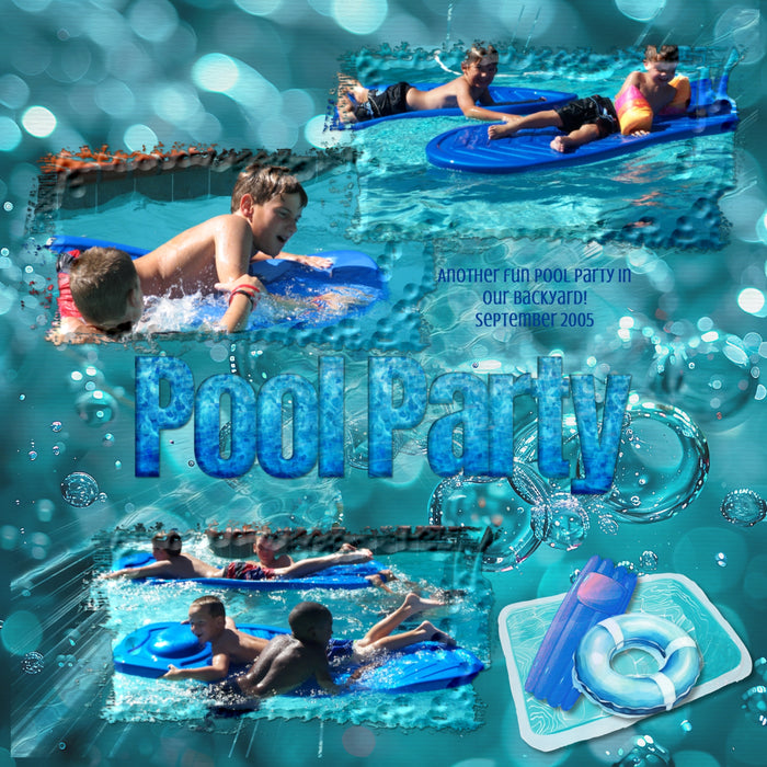 Paper Duos by Lucky Girl Creative digital art for digital scrapbooking are the perfect combination of papers! Use to create one-of-a-kind beautiful backgrounds of pool water bokeh and bubbles great for summer pool parties, holidays to the beach, and tropical vacations. This kit includes the Pool Water Bokeh Papers and the Pool Water Bubbles Papers.
