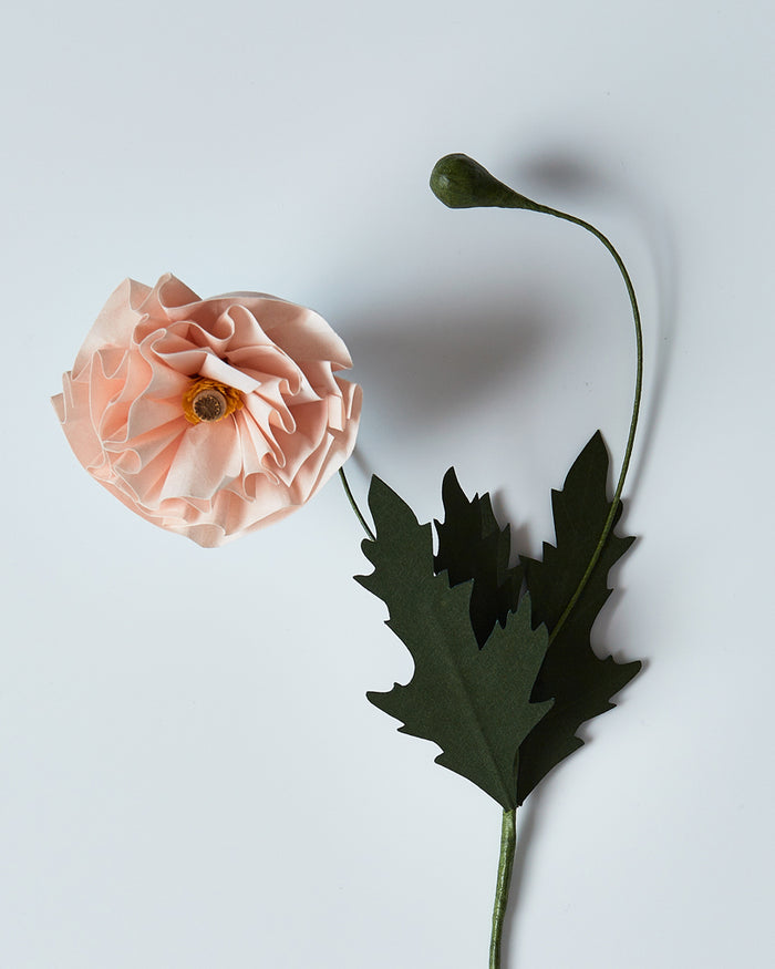 Paper Flower - Pink Poppy (OUT OF STOCK)