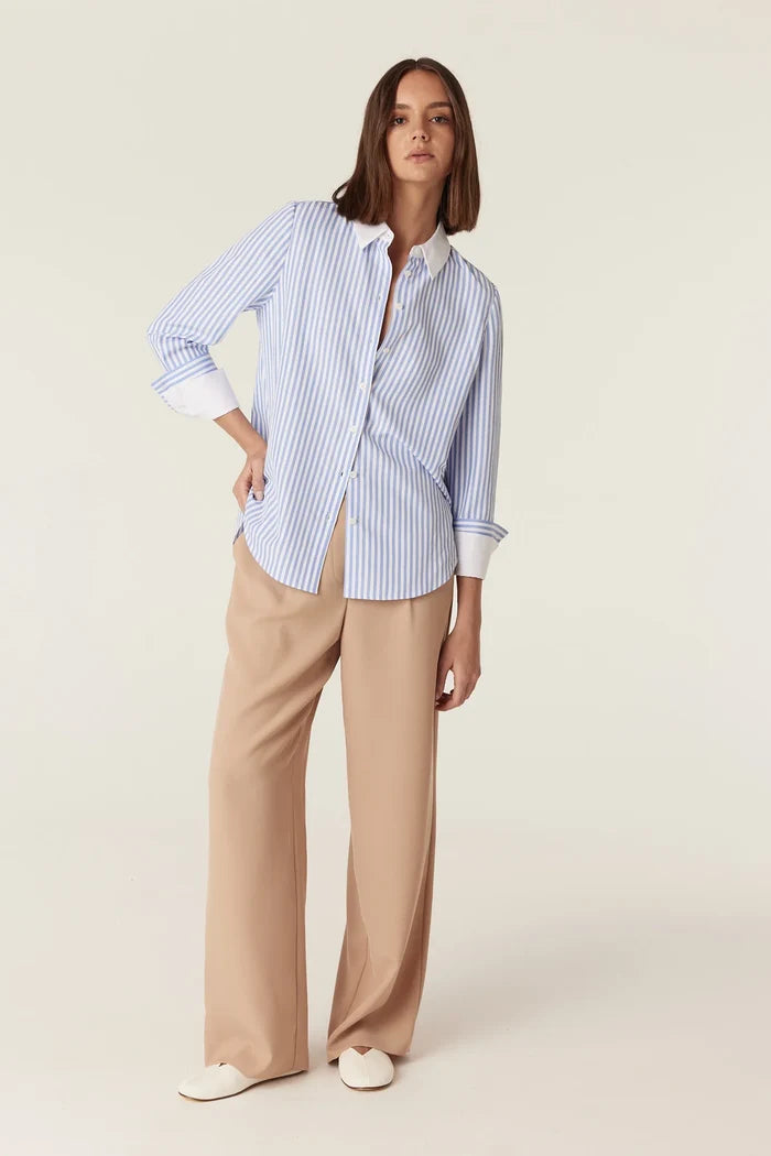 PARIS SHIRT | Blue Stripe - Darling & Domain