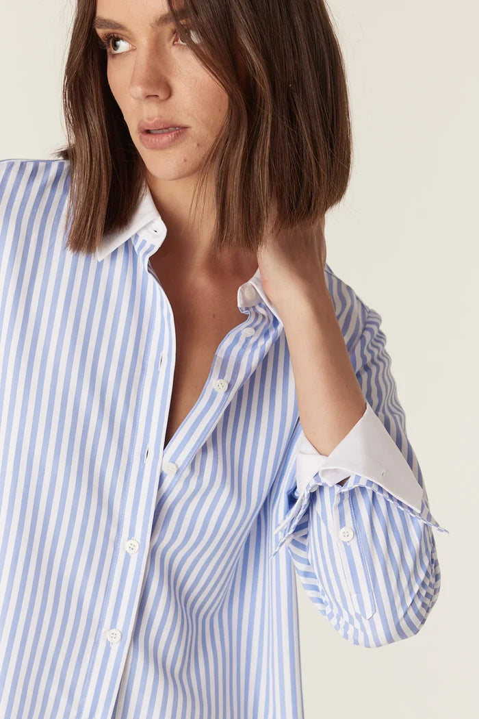 PARIS SHIRT | Blue Stripe - Darling & Domain