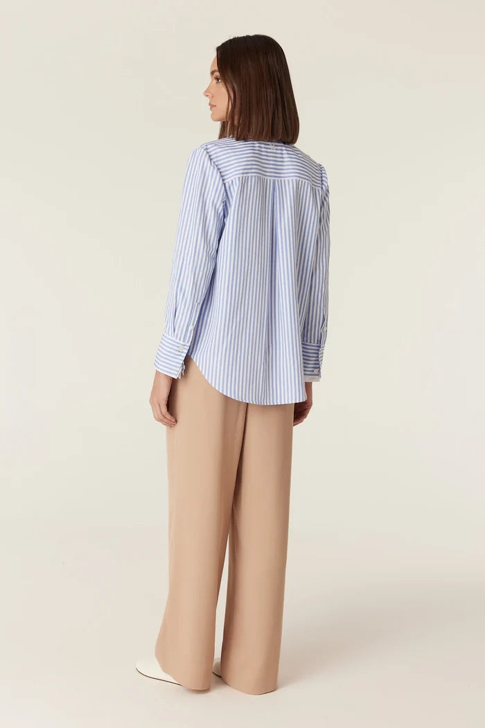 PARIS SHIRT | Blue Stripe - Darling & Domain