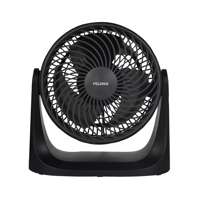 Pelonis 7-Inch Vortex Air Circulator Fan with 3 Speed Settings, Compact Portable Design - Black