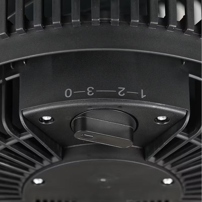 Pelonis 7-Inch Vortex Air Circulator Fan with 3 Speed Settings, Compact Portable Design - Black