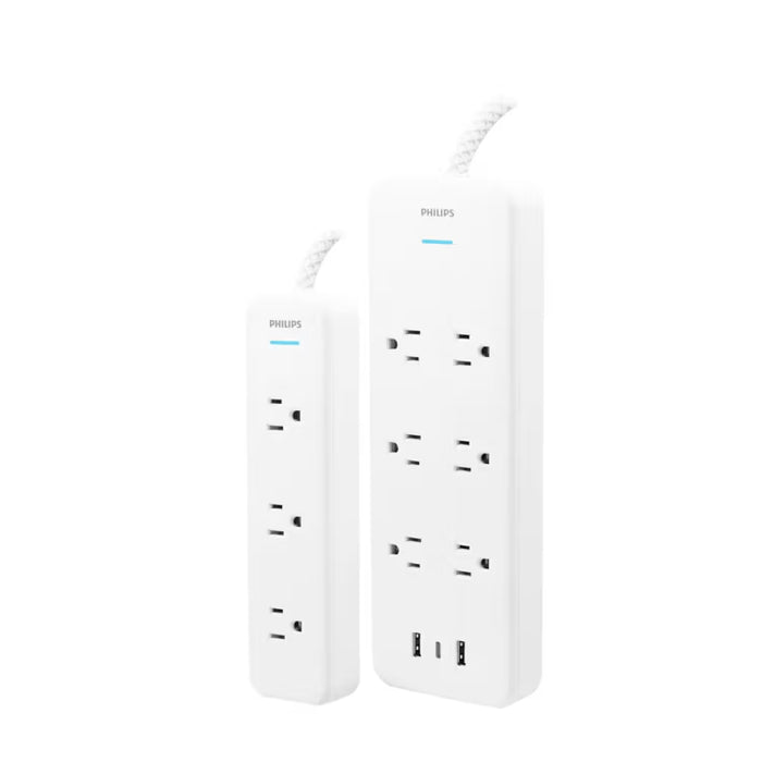 Philips Elite Power Kit 2 Pack Surge Protector Power Strip USB