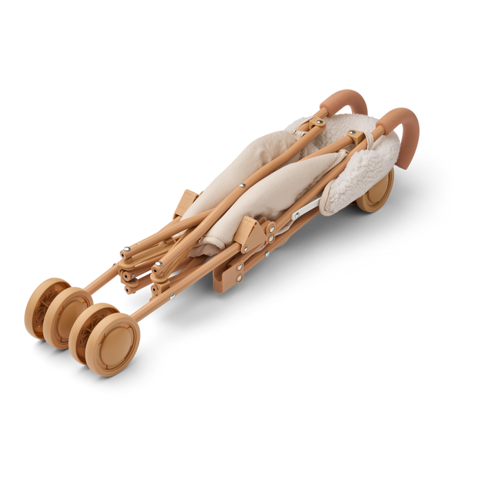 Liewood - Pile Doll Stroller - Elsie - Sandy - Folded