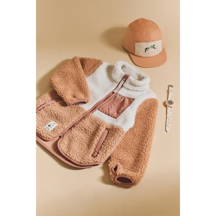 Liewood - Pile Jacket - Nolan - Tuscany Rose Multi Mix - Lifestyle Cut 3