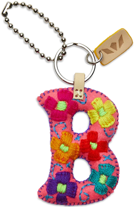 PINK FELT ALPHABET CHARMS