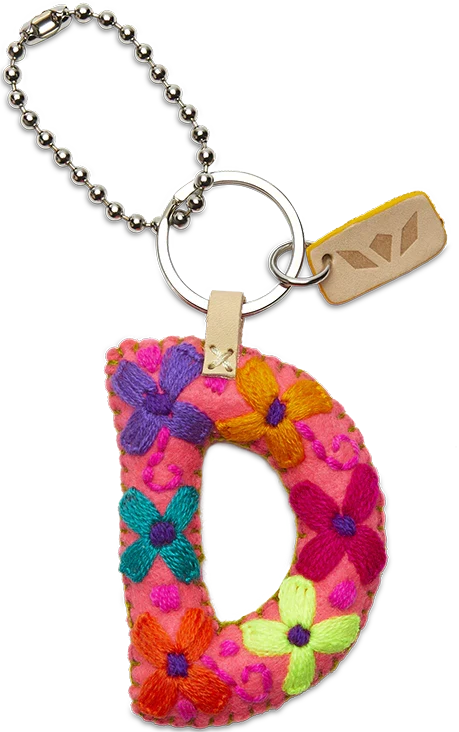 PINK FELT ALPHABET CHARMS