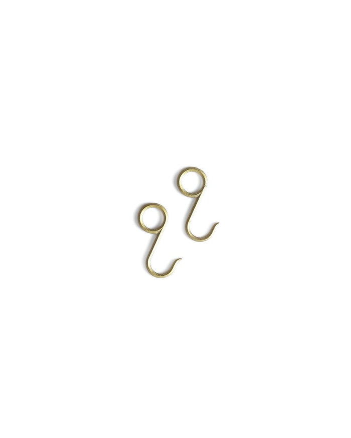 Matureware brass pipe s hooks small
