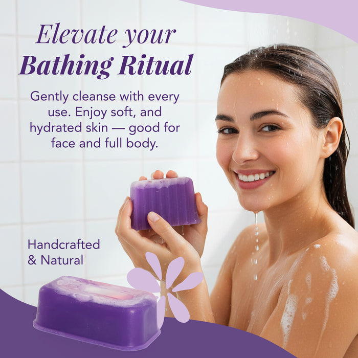 Plumeria Violet Artisan Soap Loaf - view 3