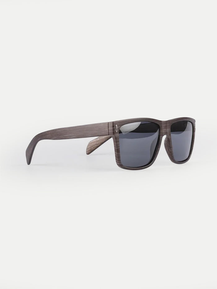 Polarised Flat Top Sunglasses | Matte Wood-Image 2