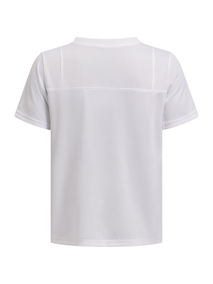 Polera manga corta Under Armour big win blanco para niños