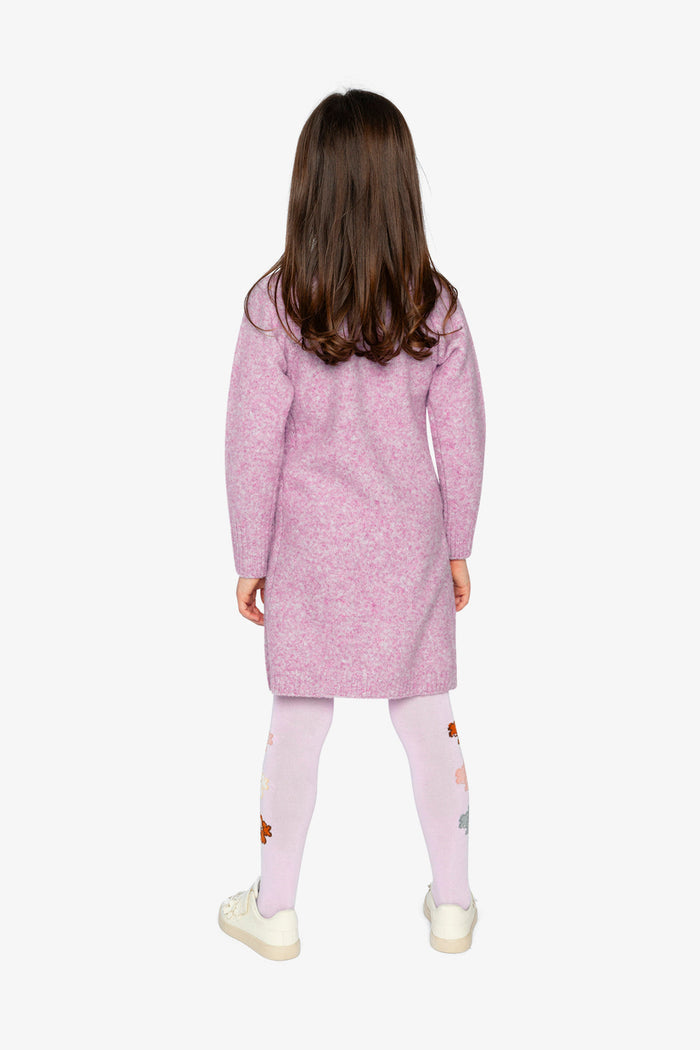 Poodle Knit Dress Lavender-3