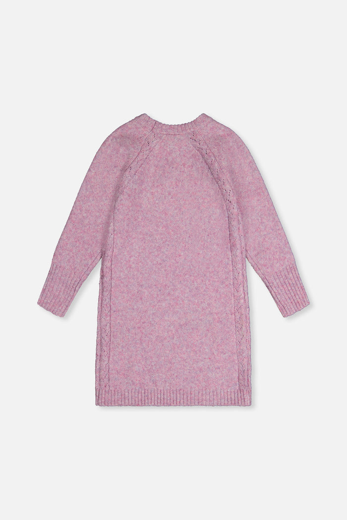 Poodle Knit Dress Lavender-4
