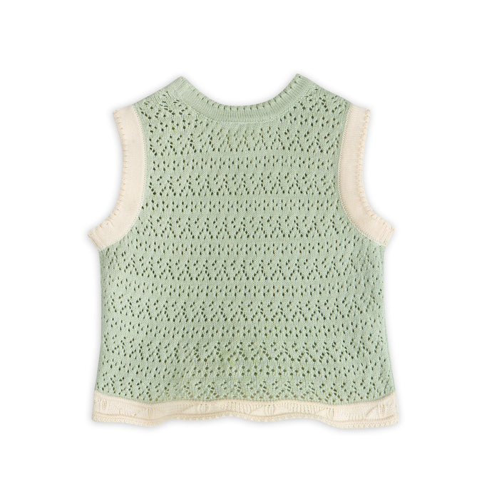 Poppy Textured Baby Tank Back (Organic Cotton)