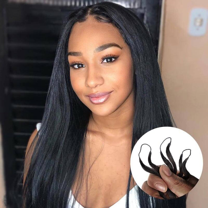qvr straight crocheted hair extensions for women