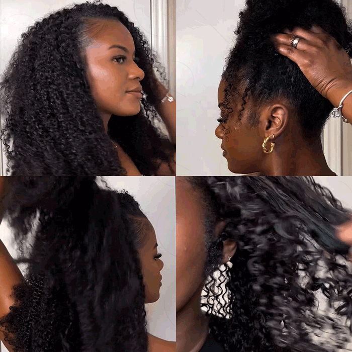 soft feather crochet human hair extension with tight curls