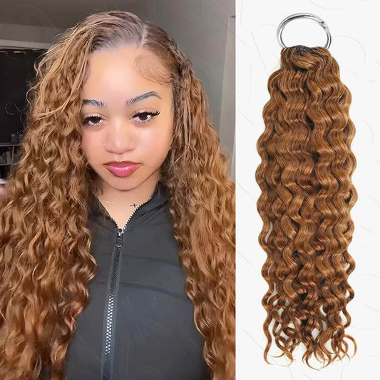 soft auburn brown crochet braiding hair for black women