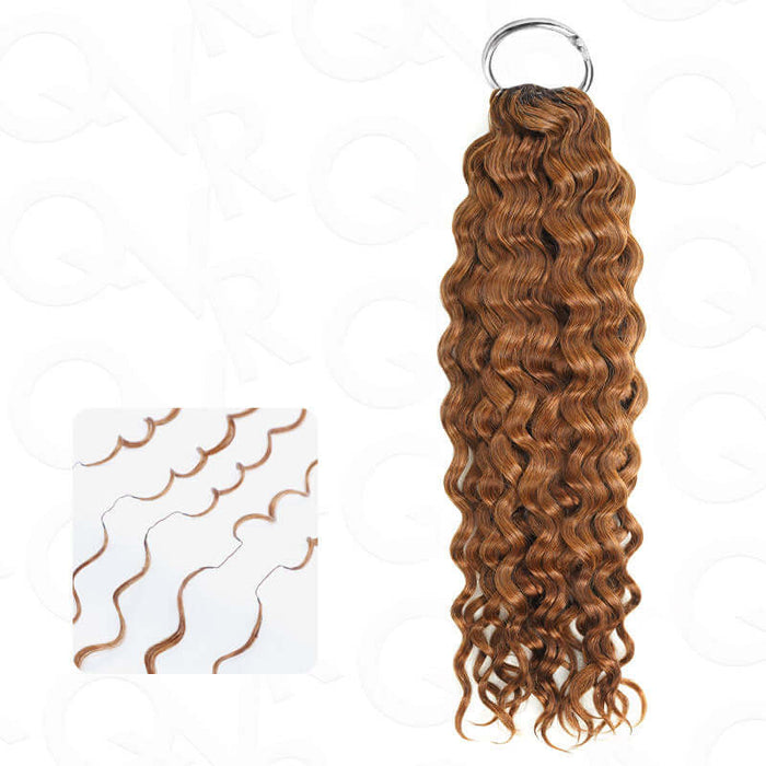 qvr crochet human hair water wave texture lightweight feel
