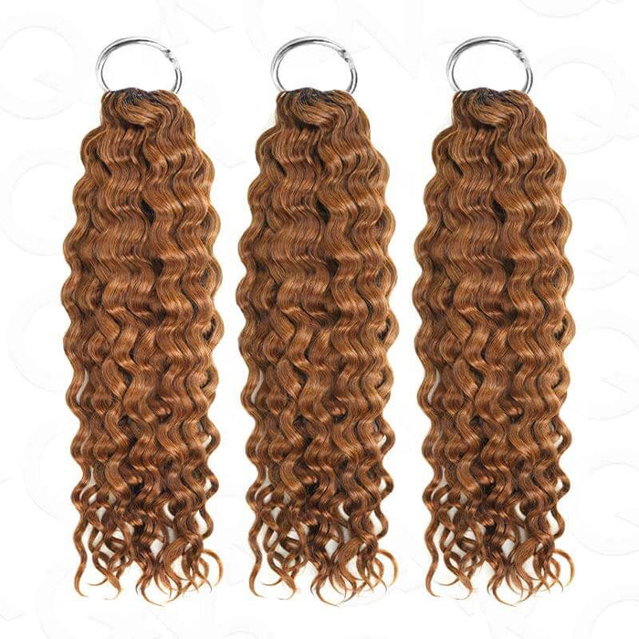 bouncy water wave crochet human hair extension for volume