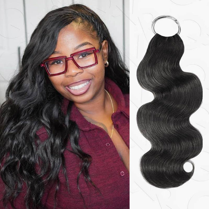 qvr hair body wave crochet human hair