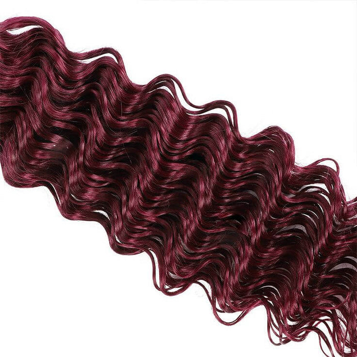 deep wave details of 99j human hair bulk hair extensions
