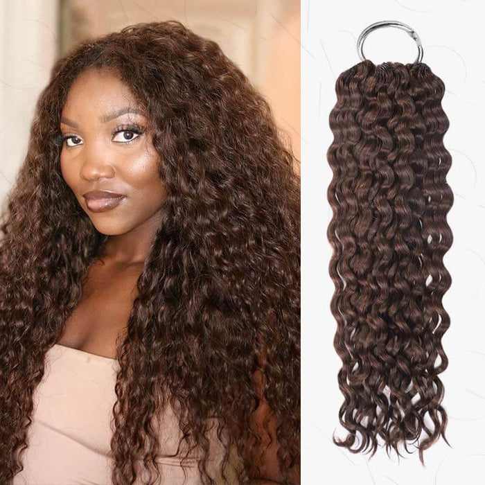 qvr feather crochet human hair with soft texture